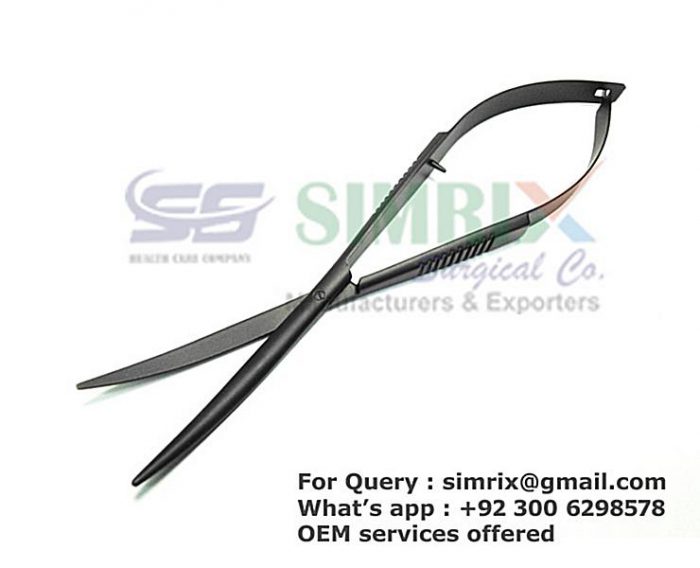 Black Oxide Spring Scissors 155mm