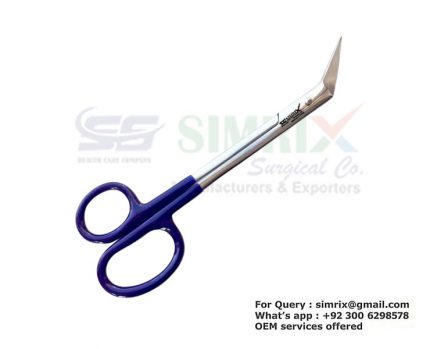 Aquarium Plants Angled Scissors 45° , 17cm With PVC grip