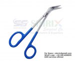 Aquarium Plants Angled Scissors 45° , 17cm With PVC grip