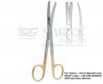 Surgical Operating Scissors Curved Blunt Blunt TC 13cm