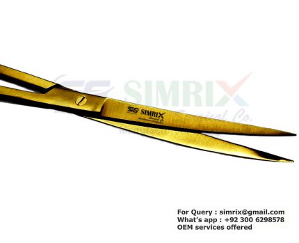 Type: Curved aquarium scissors Length: 30 cm Material: PVD gold-coated stainless steel Purpose: Precision trimming of aquatic plants Blade: Curved for better maneuverability Durability: Corrosion-resistant Design: Ergonomic handles for comfortable use PVD Gold Aquarium Scissors Curved 30cm