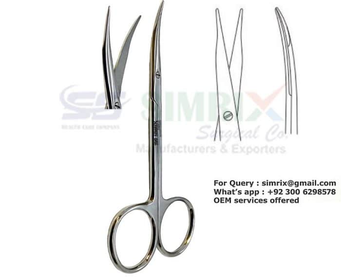 Stevens Tenotomy Scissors Curved TC 11.5cm in points