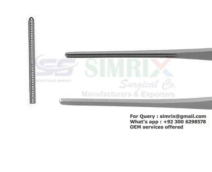 Debakey Diethrich Tissue Forceps 1.5mm 15cm Straight