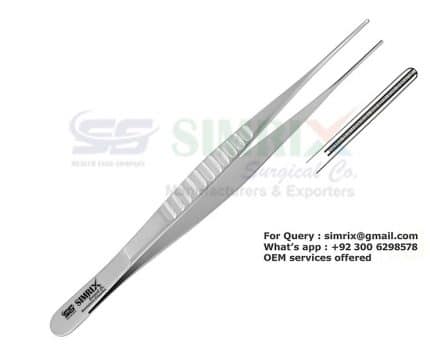 Debakey Diethrich Tissue Forceps 1.5mm 15cm Straight