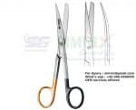 Dressing Scissors Curved Sharp Blunt TC 13cm