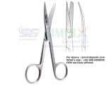 Dressing Scissors Curved Sharp Blunt TC 13cm