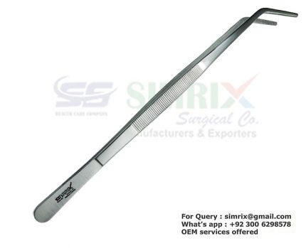 Aquarium dressing forceps 30cm curved