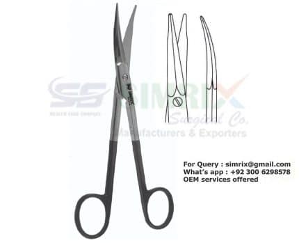 Fanous Scissors Tenotomy Tip TC Gold Curved 20.5cm