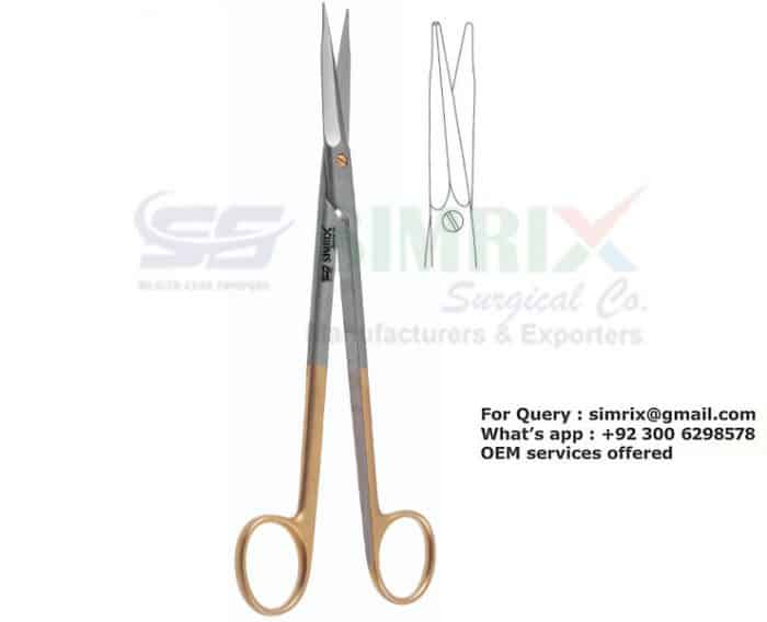 Fanous Scissors Tenotomy Tip TC Gold Straight 20.5cm