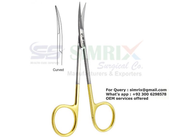 Iris Scissors TC 11.5cm Curved Blades