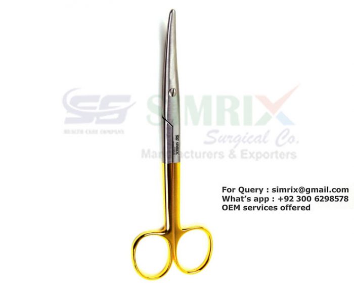 Mayo Stille Scissors Curved Round Blades 6 3/4"