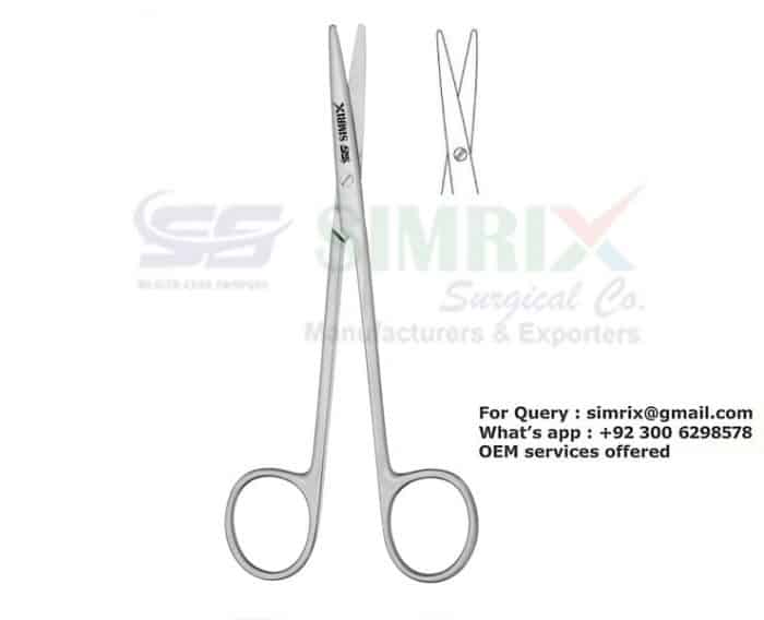 Mini Metzenbaum Scissors Straight TC 9cm