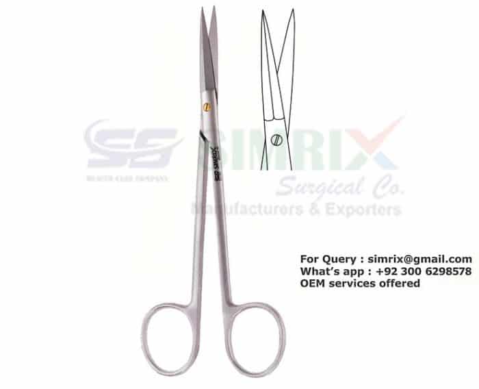 14cm Length: Compact size for precision in surgery. Tungsten Carbide (TC) Blades: Sharp and durable for long-lasting performance. Designed for Plastic Surgery: Specialized for fine, detailed work. Peck Joseph Plastic Surgery Scissors TC 14cm