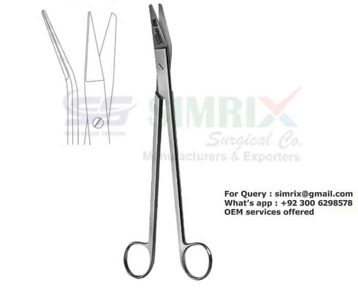 Resano Scissors Angled TC Gold 25cm