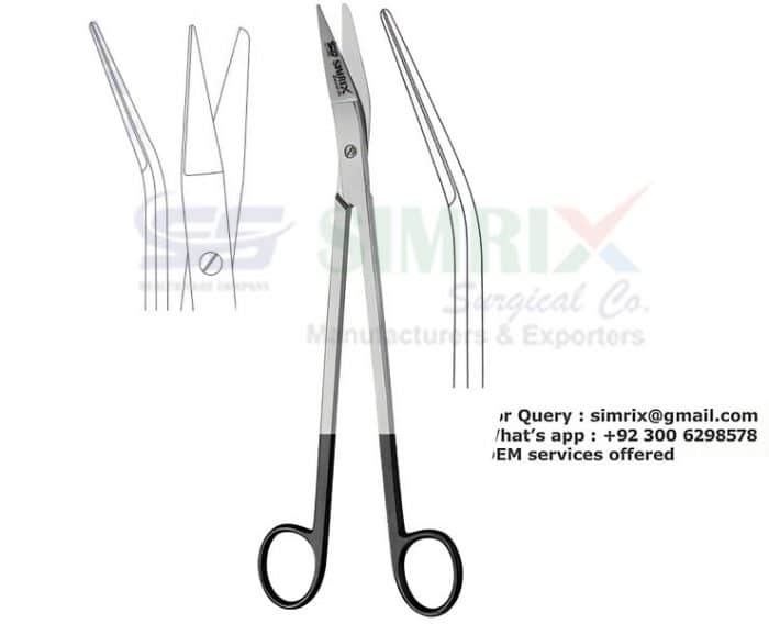 Resano Scissors Angled TC Gold 25cm