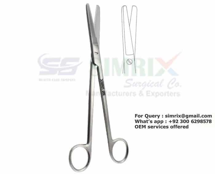 Sims Uterine Scissors Straight TC 20cm