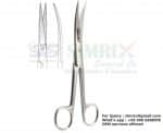 Surgical Operating Scissors Curved Sharp Sharp TC 13cm