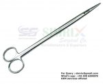 Round Shank Aquarium Scissors 25cm Straight Blunt Blades Tip