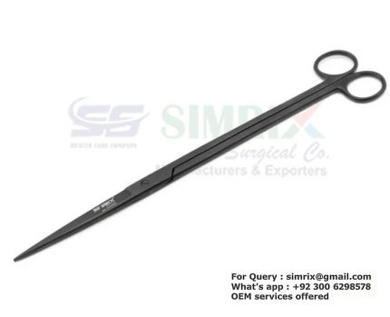 Pro Aquarium Scissors Black 30cm Straight