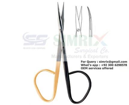 Ribbon Handle Steven Tenotomy Scissor TC 10cm Straight