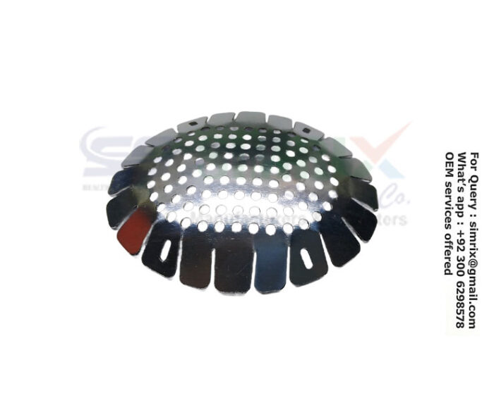 Fox Aluminum Eye Shield Convex Shape, Perforated