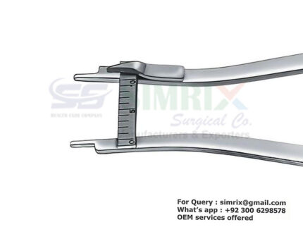 Osher internal caliper 2 3/4'' straight tips measures up to 0-10mm